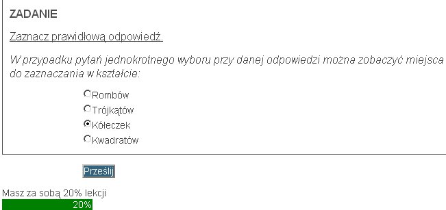 Logowanie do kursu online